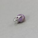 Fioletowy czaroit w srebrze 925 - delikatny wisiorek handmade