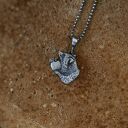 Mini wisiorek szop pracz ze srebra 925