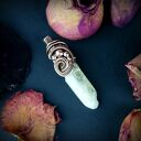 Wisiorek z cytrynem - miedziany wire wrapping na prezent