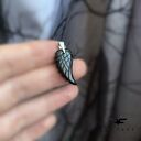 Zawieszka Onyx Wing - wisiorek ze srebra i onyksu