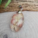 Owalny wisiorek z delikatną hortensją z1152