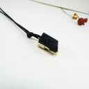 Surowy turmalin No 1 - wisiorek handmade na czarnym sznurku