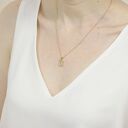 Sowa puchacz wisiorek na łańcuszku ze złoconego srebra