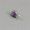 Fioletowy czaroit w srebrze 925 - delikatny wisiorek handmade