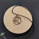 Naszyjnik wisiorek drewniany ZNAK ZODIAKU LEW