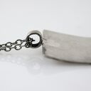 Rybia łuska - minimalistyczny metalowy wisiorek handmade ooak (ok. 4 cm)