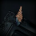 Fluorytowy wisiorek wire wrapping w miedzianej oprawie