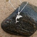 Wisiorek srebrny - Delfinek szary