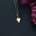 Wisiorek serduszko grubo pozłacany gładki