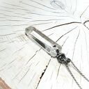 Kryształ górski S219 - ręcznie robiony wisiorek wire wrapping