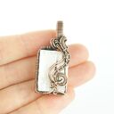 Selenit wisiorek wire wrapping