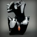 Piasek pustyni - wisiorek wire wrapping na prezent dla niej
