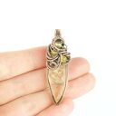 Wisiorek z cytrynem - miedziany talizman wire wrapping
