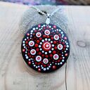 Ręcznie malowany wisiorek - DOT PAINTING - ENERGY