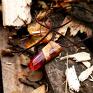 Fjordkjede drewno jesień wisior "autumn copper" naszyjnik zawieszka