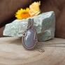 kamienie naturalne rękodzieło wisiorek z agatem idealny prezent agat