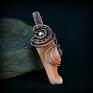 Karneol wisiorek wire wrapping