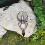 miedziany amulet wisiorki wisior wisiorek pająk kamień księżycowy