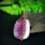 wisiorki: Dwustronny wisiorek z agatem - HandMade na prezent wire wrapping