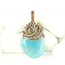 Wisiorek wire wrapping z agatem na prezent