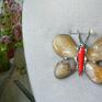wisiorek z-kamieni wisiorki - motyl cytrynowy