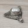 wisiorki: w - nieforemny 1663a - wisiorek w perła w srebrze