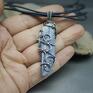 surowy kianit wisior "angor" wire wrapping