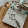 handmade naszyjnik z kamieniem z unakitem talizman