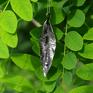 Nature - duży srebrny (2303 09) wisior liść