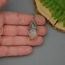 wisiorki: Wisiorek talizman surowy cytryn wire wrapping stal chirurgiczna amulet biżuteria