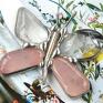 Witrażka z kamieni: motyl kryształowy na szczęście wisiorek kwarc różowy