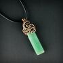 wire wrapping wisiorki awenturyn wisiorek