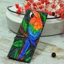 Kolorowy, niezwykle energetyczny wisiorek z motywem ary. Papuga ara