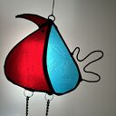 Mega Ptak - witraż Tiffany handmade na prezent dla miłośniczek dekoracji