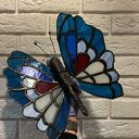 Motyl - witraż Tiffany na grób (handmade)