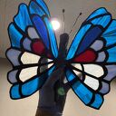 Witraż Tiffany „Motyl” - dekoracja na grób
