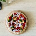 Pizza z filcu z wełny merino - ręcznie robiona zabawka