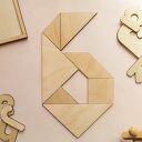 Układanka, puzzle, tangram drewniany