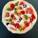Pizza z filcu, wełna 100%