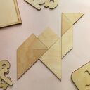 Układanka, puzzle, tangram drewniany