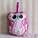 Mini sówka Hania 10 cm - haftowana maskotka do zawieszenia