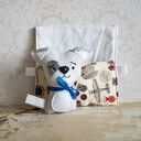 Minisie w śpiworku - Piesek szary