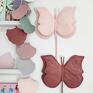 różowe zabawki motylek motyl dekoracja do pokoju zawieszka prezent