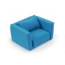 fotel dla lalek niebieskie miękki dla
