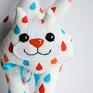 zabawki: Kot klamkowy Misiek - kolorowy