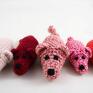 myszy zabawki zestaw 5 myszek w odcieniach różu ozdoba pokoju dziecięcego