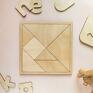zabawki układanka logiczna, puzzle, tangram drewniany