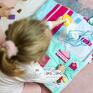 zabawki: TimoSimo - Składany domek dla lalek - mata sensoryczna dziewczynki od 3 integracja montessori