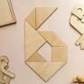 Biala Konwalia Układanka, puzzle, tangram drewniany zabawki