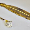 Anioł Swarovski na piórku - zakładka